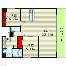 大阪府大阪市都島区片町１丁目（賃貸マンション2LDK・9階・75.98㎡） その2