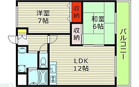 大阪府大阪市鶴見区諸口２丁目（賃貸マンション2LDK・6階・55.29㎡） その2