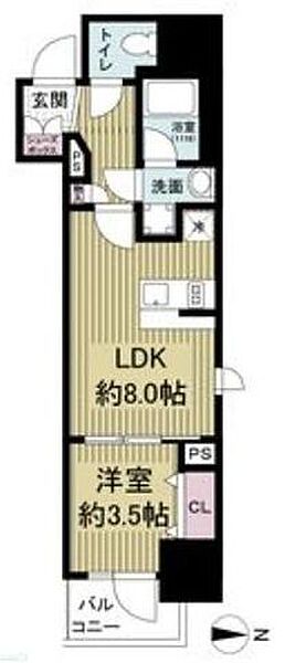 レジュールアッシュ谷町四丁目グランクラス ｜大阪府大阪市中央区谷町４丁目(賃貸マンション1LDK・7階・33.90㎡)の写真 その2