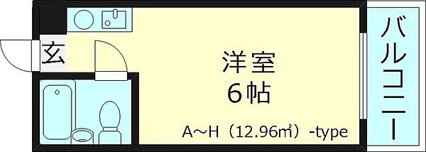 アインス蒲生 ｜大阪府大阪市城東区今福西５丁目(賃貸マンション1R・8階・12.96㎡)の写真 その2