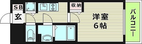 大阪府大阪市城東区新喜多１丁目(賃貸マンション1K・8階・21.66㎡)の写真 その2