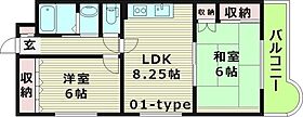 大阪府大阪市城東区成育３丁目（賃貸マンション2LDK・4階・45.29㎡） その2