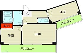 大阪府大阪市都島区片町１丁目（賃貸マンション2LDK・7階・55.66㎡） その2