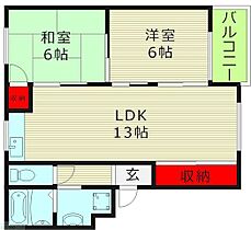 大阪府大阪市鶴見区安田１丁目（賃貸アパート2LDK・1階・55.46㎡） その2