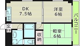 大阪府大阪市旭区今市１丁目（賃貸マンション2LDK・4階・40.79㎡） その2