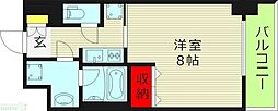 Osaka Metro千日前線 今里駅 徒歩6分の賃貸マンション 9階1Kの間取り