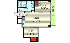 大阪府大阪市都島区都島北通２丁目（賃貸マンション2LDK・1階・38.90㎡） その2