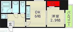 大阪府大阪市西区西本町２丁目（賃貸マンション1DK・13階・27.31㎡） その2