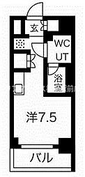 京急本線 戸部駅 徒歩7分の賃貸マンション 9階ワンルームの間取り