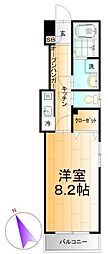 ミリアビタ西船 1Kの間取図画像
