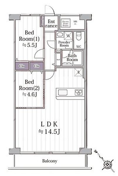 間取りを拡大表示