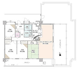 D'クラディア西田 4LDKの間取図画像