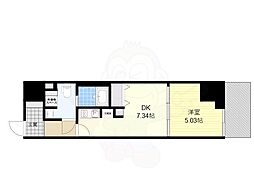 ドムス・スタイル押上 4階1DKの間取り