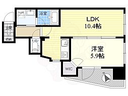 メインステージ押上5 1LDKの間取図画像