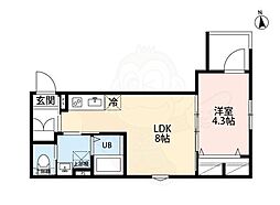 スマートメゾン八広 1LDKの間取図画像