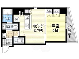 S-RESIDENCEHIKIFUNE 1LDKの間取図画像