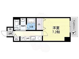 ファージェ立石 1Kの間取図画像
