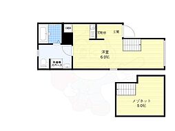 SakuraCrossResidence 1DKの間取図画像