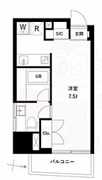 リテラス押上 1Kの間取図画像