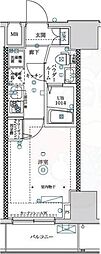 フェルクルールプレスト青戸 1Kの間取図画像