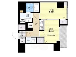 アイル押上ノルドドゥーエ 2Kの間取図画像