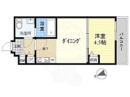 Genovia墨田八広skygarden 1DKの間取図画像