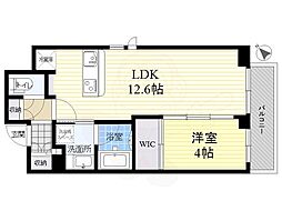パークアクシス押上テラス 1LDKの間取図画像