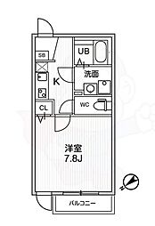 T's Cuoreお花茶屋 1Kの間取図画像