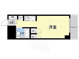 マリオン向島 ワンルームの間取図画像