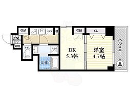 ルフレプレミアム押上 2Kの間取図画像
