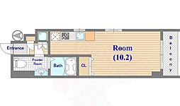 COMFORIA墨田立花 ワンルームの間取図画像