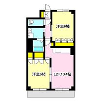 サンライズ・ガーデン 102 ｜ 群馬県高崎市箕郷町上芝（賃貸マンション2LDK・1階・51.30㎡） その2