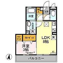 マリオーネ八千代 105 ｜ 群馬県高崎市八千代町4丁目（賃貸アパート1LDK・1階・30.20㎡） その2