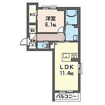 プラージュ・ノム 101 ｜ 群馬県高崎市下小鳥町（賃貸マンション1LDK・1階・45.00㎡） その2