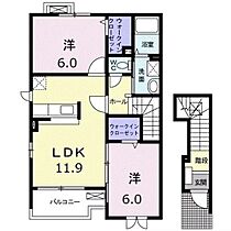 オスピターレ　カーサIIＡ 201 ｜ 群馬県高崎市箕郷町上芝（賃貸アパート2LDK・2階・58.80㎡） その2