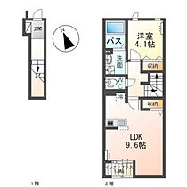 ウィステリア・I 202 ｜ 群馬県高崎市緑町1丁目（賃貸アパート1LDK・2階・42.82㎡） その2