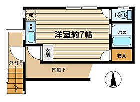 弥生荘 203 ｜ 東京都杉並区永福４丁目6-2（賃貸アパート1R・2階・17.00㎡） その2