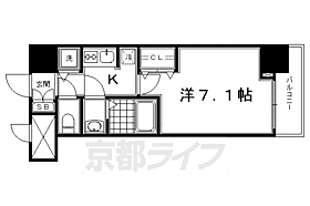 京都府京都市下京区南夷町（賃貸マンション1K・1階・24.45㎡） その2