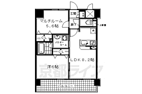 京都府京都市下京区紺屋町（賃貸マンション2LDK・5階・42.43㎡） その2