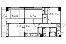 クレセントＫＹＫ 306 ｜ 京都府京都市右京区梅津上田町（賃貸マンション3LDK・3階・63.00㎡） その2