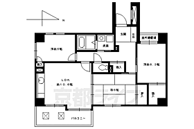 Ｋｉｓグローブ竹 203 ｜ 京都府京都市中京区壺屋町（賃貸マンション3LDK・2階・69.09㎡） その2