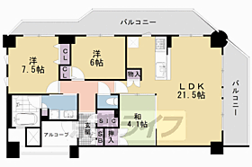 プレサンスロジェ太秦天神川駅前 5F ｜ 京都府京都市右京区太秦下刑部町（賃貸マンション3LDK・5階・86.19㎡） その2