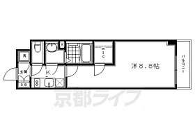 京都府京都市南区唐橋琵琶町（賃貸マンション1K・7階・26.24㎡） その2