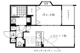 パレス　リヴェール 505 ｜ 京都府京都市右京区太秦宮ノ前町（賃貸マンション1LDK・5階・37.61㎡） その2