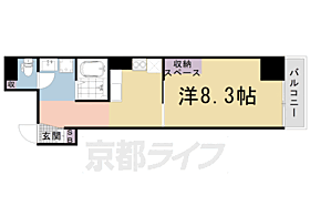 フランコート太秦 401 ｜ 京都府京都市右京区太秦北路町（賃貸マンション1K・4階・27.75㎡） その2