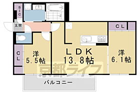 京都府京都市下京区東魚屋町（賃貸アパート2LDK・3階・61.51㎡） その2