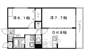 ＭＥＲＣＩ　ＧＡＲＤＥＮ嵯峨 106 ｜ 京都府京都市右京区嵯峨観空寺明水町（賃貸アパート2LDK・1階・50.70㎡） その2