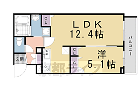 京都府京都市南区西九条横町（賃貸マンション1LDK・2階・42.95㎡） その2