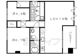 北野885 407 ｜ 京都府京都市上京区馬喰町（賃貸マンション2LDK・4階・68.71㎡） その1