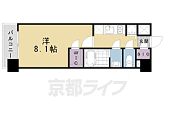 エスリード京都梅小路 1Kの間取図画像
